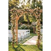 Living and Home 7FT Light Pink Artificial Rose Garland for Wedding Party Home Decor