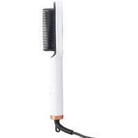 SHEONLY 45W Adjustable Temperature Hair Straightener Brush in White