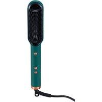 SHEONLY 45W Adjustable Temperature Hair Straightener Brush in Green