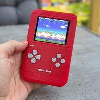 Menkind RED5 Retro Colour Handheld Console With 150 Built-In Games in Red