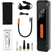 Traderight Car Tyre Inflator Portable Air Compressor Pump 150PSI Rechargeable in Black