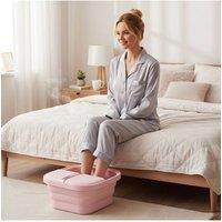 SHEONLY Foldable Foot Spa Massager Pedicure Bath in Pink