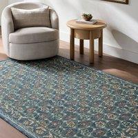 Livabliss Fairfax-Hand Tufted Blue Beige Pink Wool Global Living Rug | Size: 200 cm x 275 cm