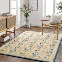 Livabliss Fairfax-Hand Tufted Green Beige Blue Yellow Wool Global Rug | Size: 200 cm x 275 cm