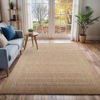 Livabliss Tuareg-Global Blue Beige Ivory Graphic In- & Outdoor Rug in Tan | Size: 200 cm x 275 cm