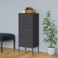 Berkfield Home Storage Cabinet Anthracite 42.5x35x101.5 cm Steel in Black