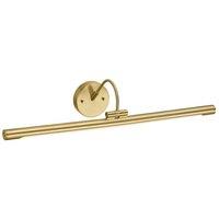 Netlighting Alton LED 1 Light Large Picture Wall Light Brass in Yellow