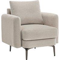 More4Homes Sofia 1 Seater Fabric Sofa in Beige