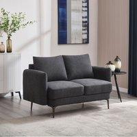 More4Homes Sofia 2 Seater Fabric Sofa in Charcoal