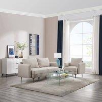 More4Homes Sofia 1+3 Seater Fabric Sofa Set in Beige