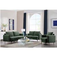 More4Homes Sofia 1+2+3 Seater Fabric Sofa Set in Green