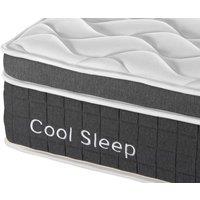 Arthur Sleep Cool Memory Foam Medium Firm Gel Hybrid Mattress in White | Size: Super King