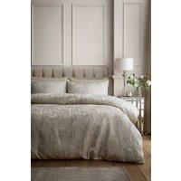 Soiree 'Marble Jacquard' Woven Jacquard Duvet Cover Set in Natural | Size: King