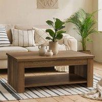 Wyld Haus Fernlight Dark Oak Rising Coffee Table in Natural