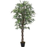 Berkfield Home Artificial Maple Tree 224 Leaves 80 cm Green