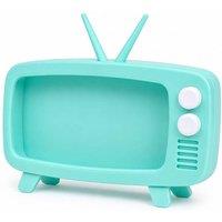 BluCore Retro TV Phone Stand for Smartphones up to 6.1 in Turquoise