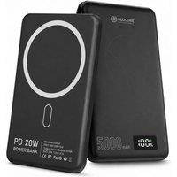 BluCore Ultra-Slim 5000mAh MagSafe Wireless Power Bank in Black