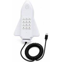 BluCore USB-C Rocket Wired Telephone Handset in White