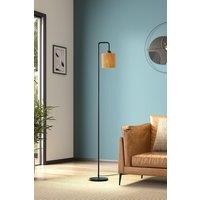 H&O Direct Modern Floor Lamp with 15cm High Cylindrical Shade