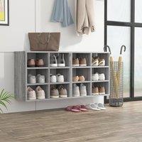Berkfield Home Shoe Cabinets 2 pcs Grey Sonoma 52.5x30x50 cm