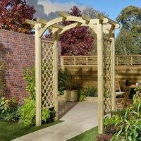 Rowlinsons Gloucester Arch - Timber - L129.5xW179xH238.5 cm - Pressure-treated in Light Brown