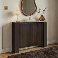 OHS Ribbed Medium Radiator Cover Slatted Engineered Wood