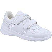 Hush Puppies 'Marling Easy Senior' Leather Trainers in White | Size: 3