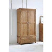 Julian Bowen Mallory 2 Door 1 Drawer Wardrobe in Light Oak