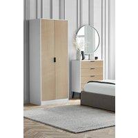 Julian Bowen Alba 2 Door Wardrobe with Shelf in Light Oak