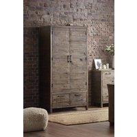 Julian Bowen Heritage 2 Door 2 Drawer Wardrobe in Brown