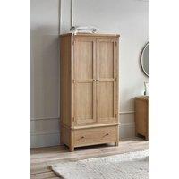 Julian Bowen Memphis 2 Door 1 Drawer Wardrobe in Light Oak