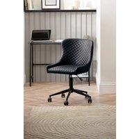 Julian Bowen Luxe Upholstered office Chair in Black