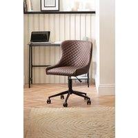 Julian Bowen Luxe Upholstered office Chair in Brown