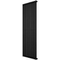 Monstershop Oval Single Column Radiator - 1800 x 600mm - Black
