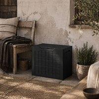 Wyld Haus Vevino Nela 93L Black Polypropylene Outdoor Garden Storage Box