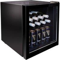 Husky Mini Fridge With LED Light in Black