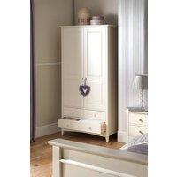 Julian Bowen Cameo 2 Door 3 Drawer Wardrobe in Off-White