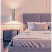 Harper Living Perforated Up & Down Ceramic Wall Light Cylinder Shade in White