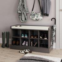 GFW Kempton Shoe Bench in Grey
