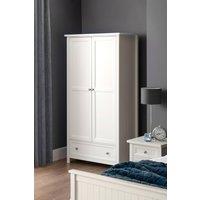 Julian Bowen Maine 2 Door 1 Drawer Wardrobe in Off-White