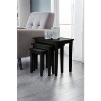 Julian Bowen Cleo Nest of 3 Side Tables in Black