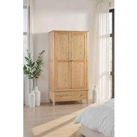Julian Bowen Cotswold 2 Door 1 Drawer Wardrobe in Light Oak