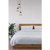 Panda London 100% Bamboo Complete Bedding Set in White | Size: Double