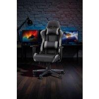 Julian Bowen Comet Upholstered Gaming Chair with Lumbar Support in Black