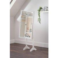 Julian Bowen Prima Jewellery Storage Mirror in White