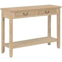 Berkfield Home Console Table 110x35x80 cm Wood in Light Sand | Size: 110 x 35 x 80 cm