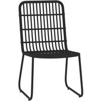 Berkfield Home Decorative 3 Piece Garden Dining Set Black