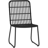Berkfield Home Decorative 3 Piece Garden Dining Set Black