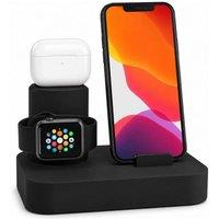 BluCore 3-in-1 Desk Charging Dock for Smartphone in Black
