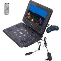 SPETLEK New Portable DVD Player with 9 Large HD Swivel Screen in Black